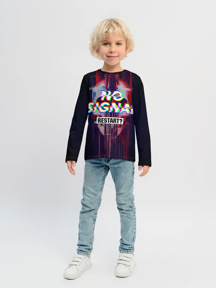 Детский лонгслив / Череп