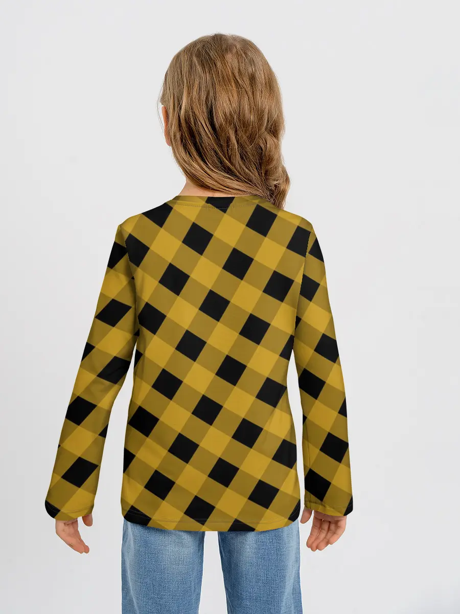 Детский лонгслив / Шотландка