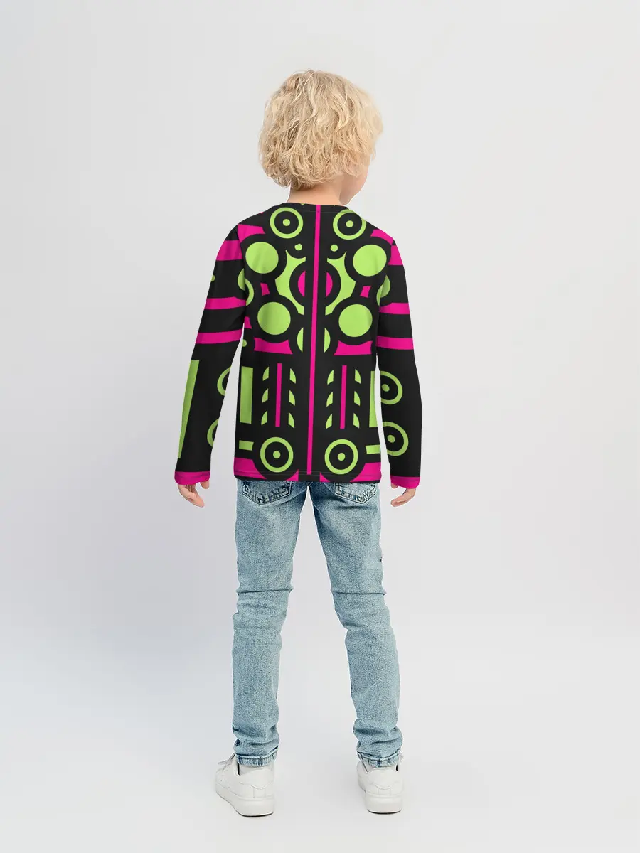 Детский лонгслив / Киберпанк механизмы