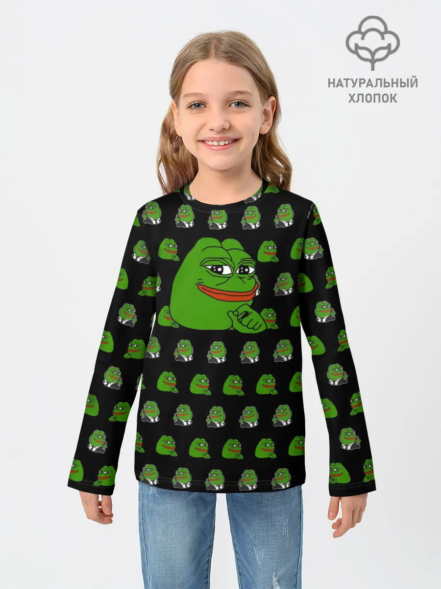 Детский лонгслив / Frog Pepe