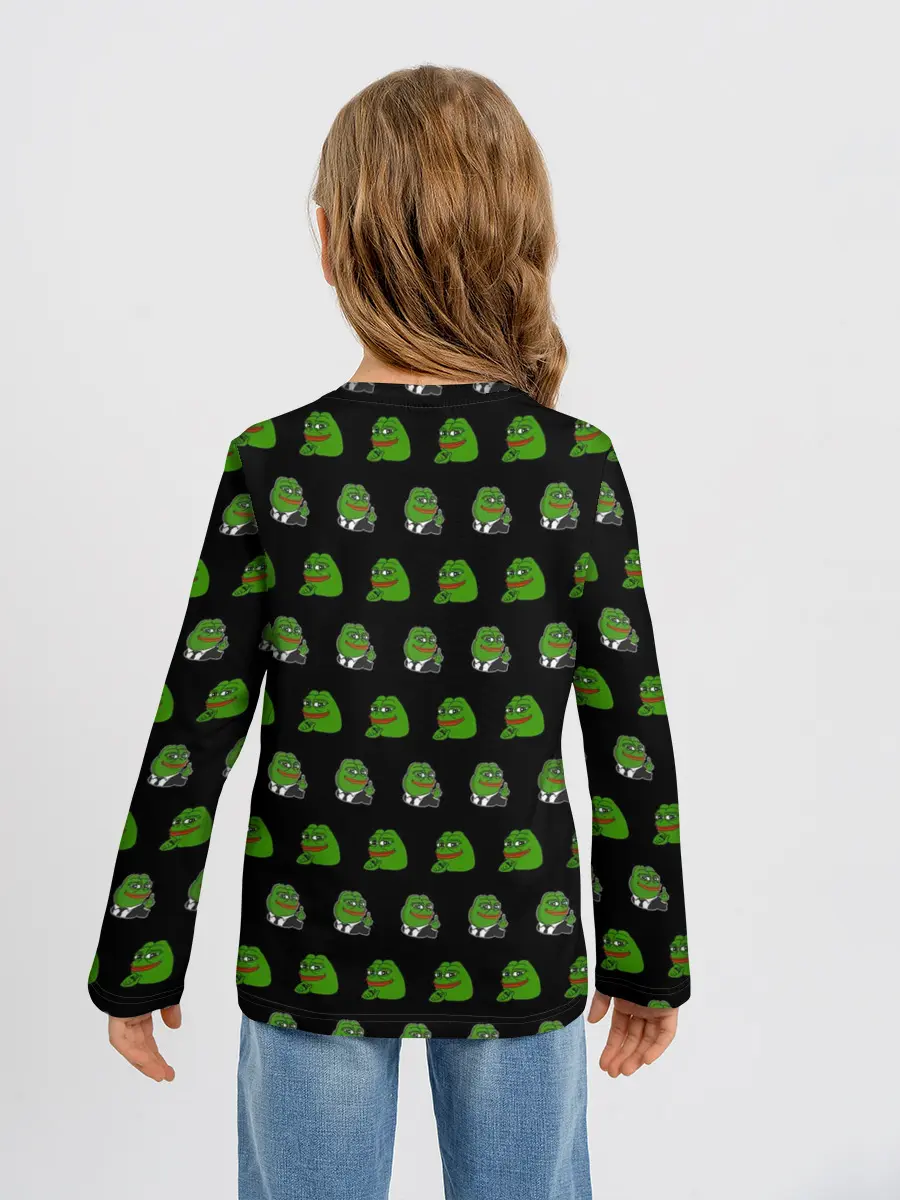 Детский лонгслив / Frog Pepe