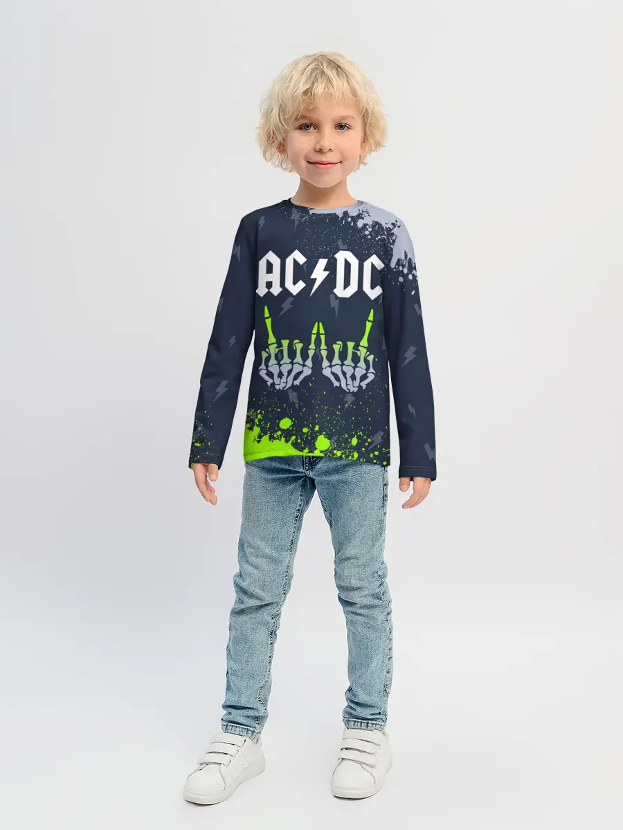 Детский лонгслив / AC DС