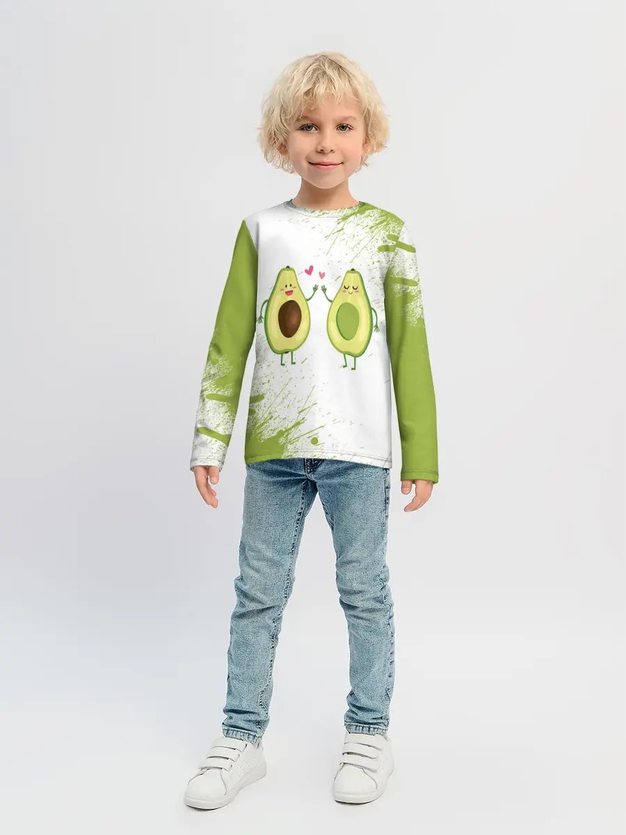 Детский лонгслив / Авокадо