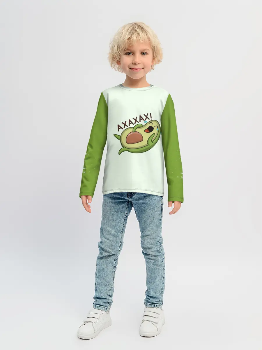 Детский лонгслив / Авокадо