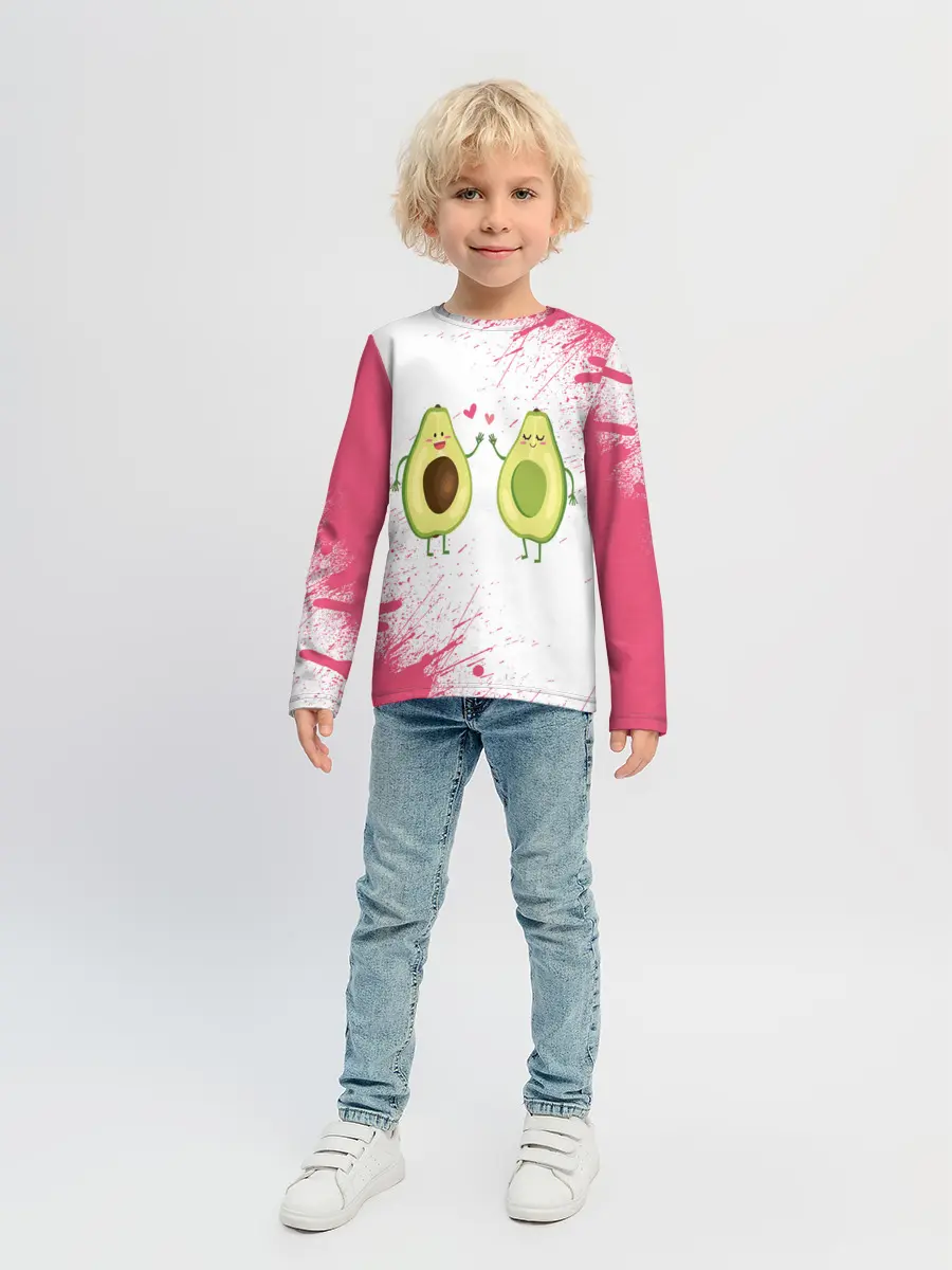 Детский лонгслив / Авокадо