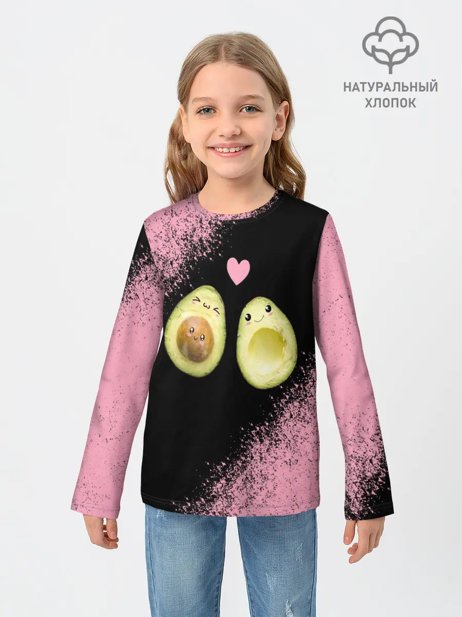 Детский лонгслив / Авокадо