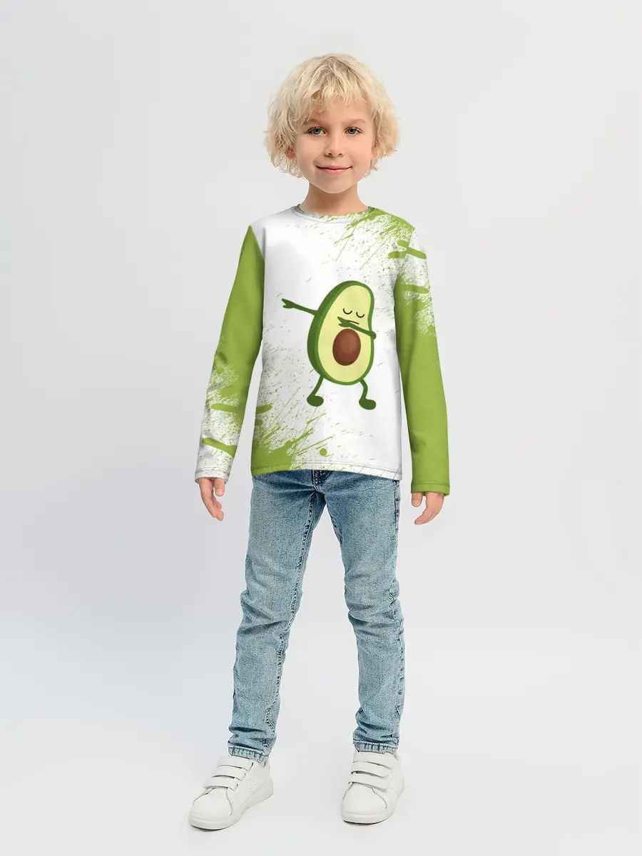 Детский лонгслив / Авокадо