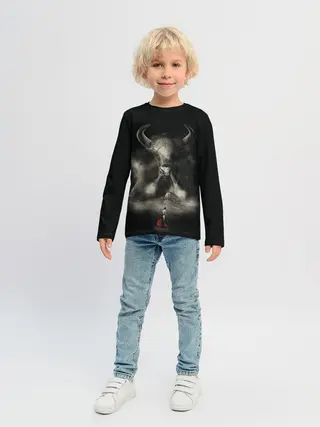 Детский лонгслив / Бык 2021