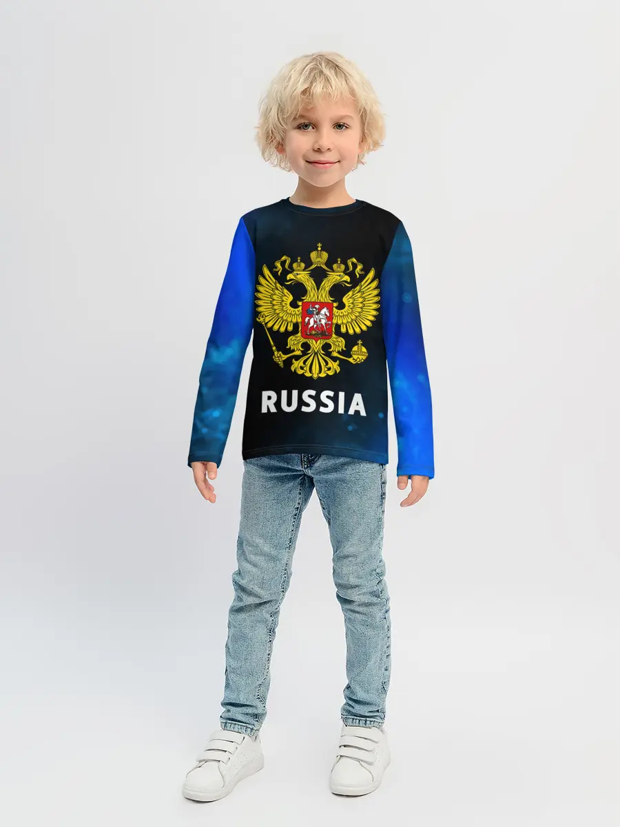 Детский лонгслив / RUSSIA / РОССИЯ