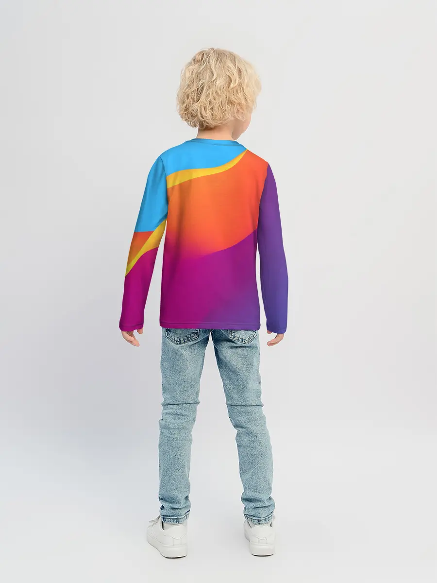 Детский лонгслив / ТЕКСТУРА ГРАДИЕНТА