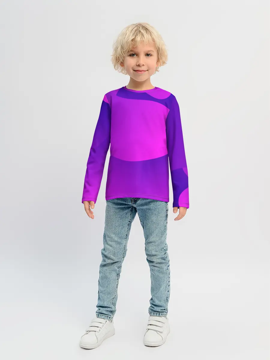 Детский лонгслив / НЕОНОВАЯ ГЕОМЕТРИЯ