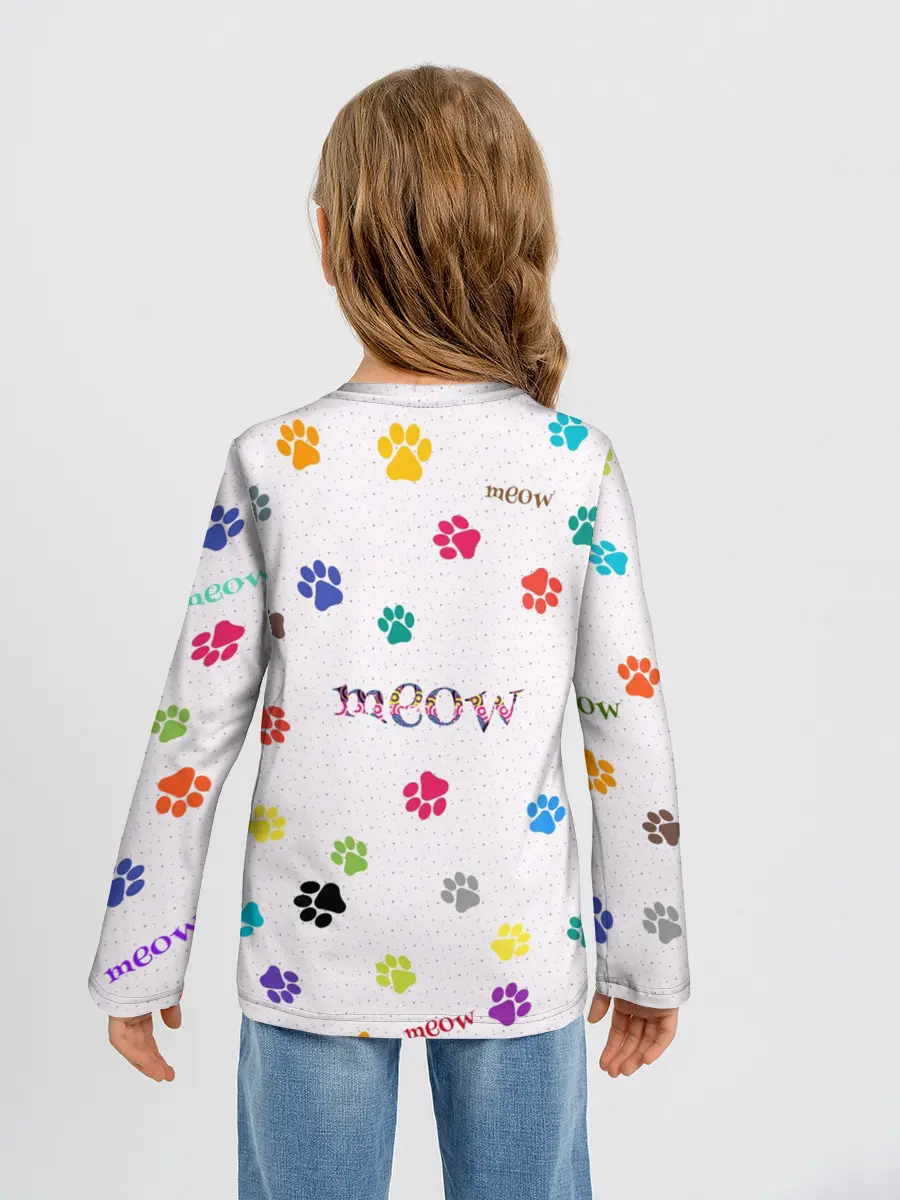 Детский лонгслив / Meow