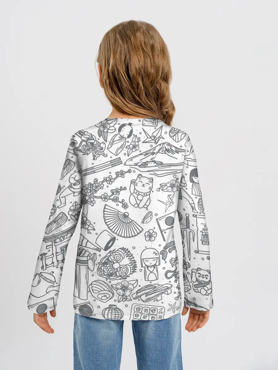 Детский лонгслив / Япония | Страна Восходящего Солнца