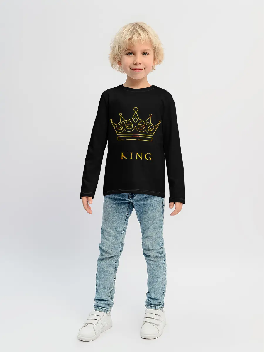 Детский лонгслив / KING