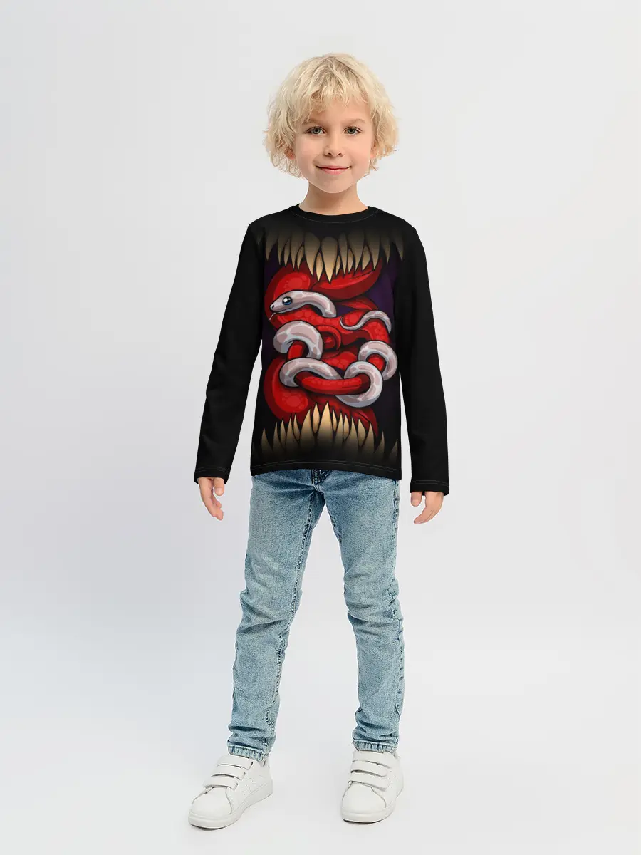 Детский лонгслив / monster and snake