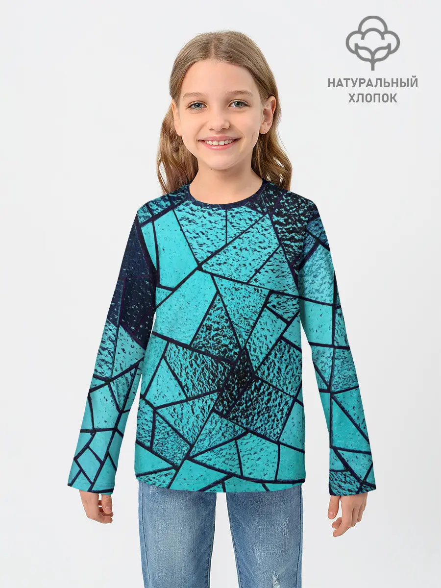 Детский лонгслив / НЕОНОВЫЙ ВИТРАЖ