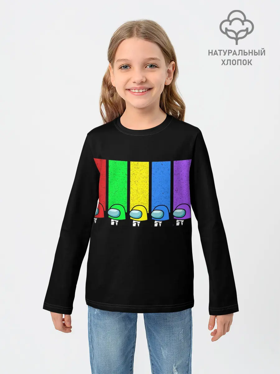 Детский лонгслив / Among Us