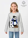 Детский лонгслив / Серьёзная Панда