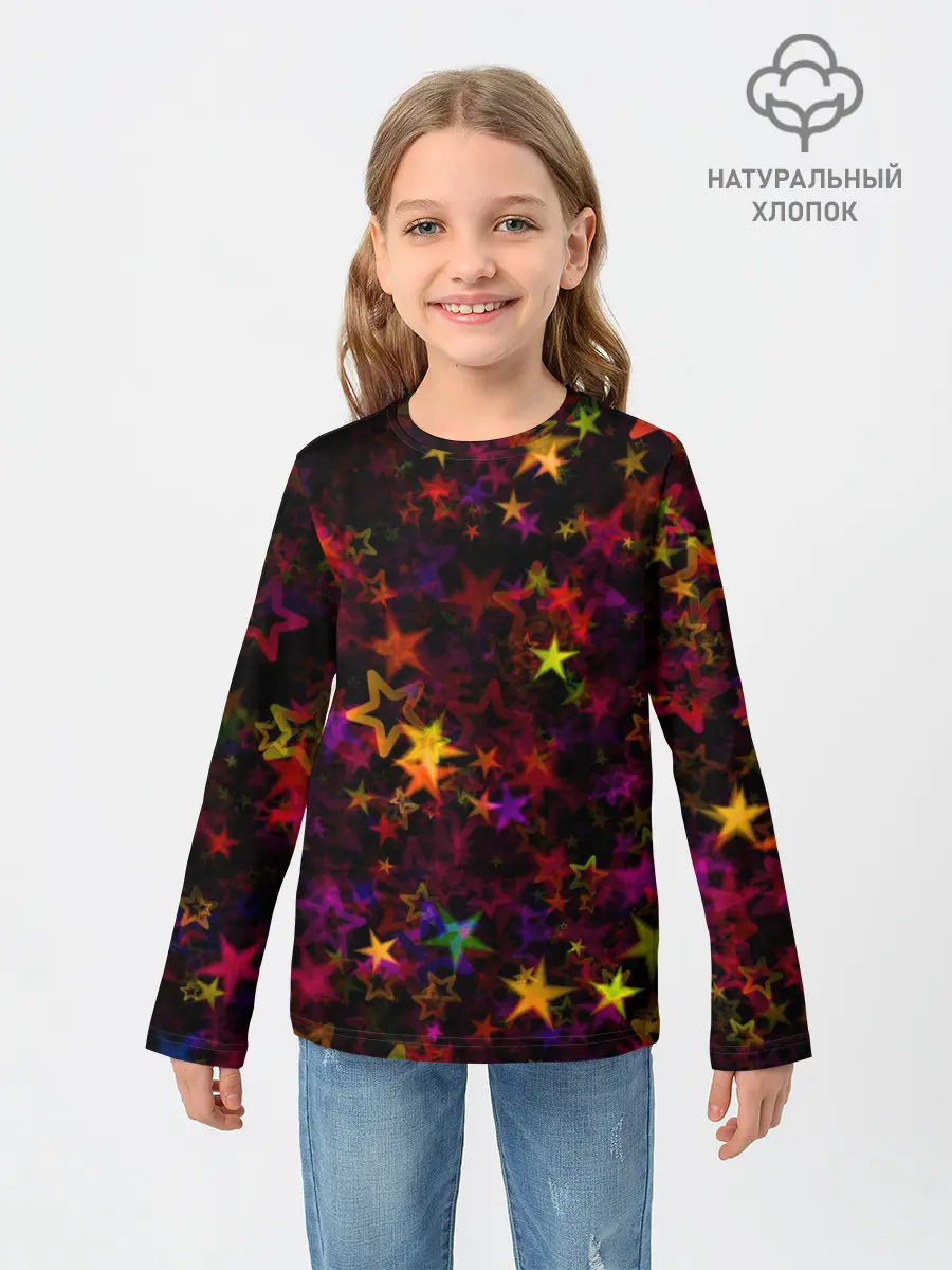 Детский лонгслив / Stars