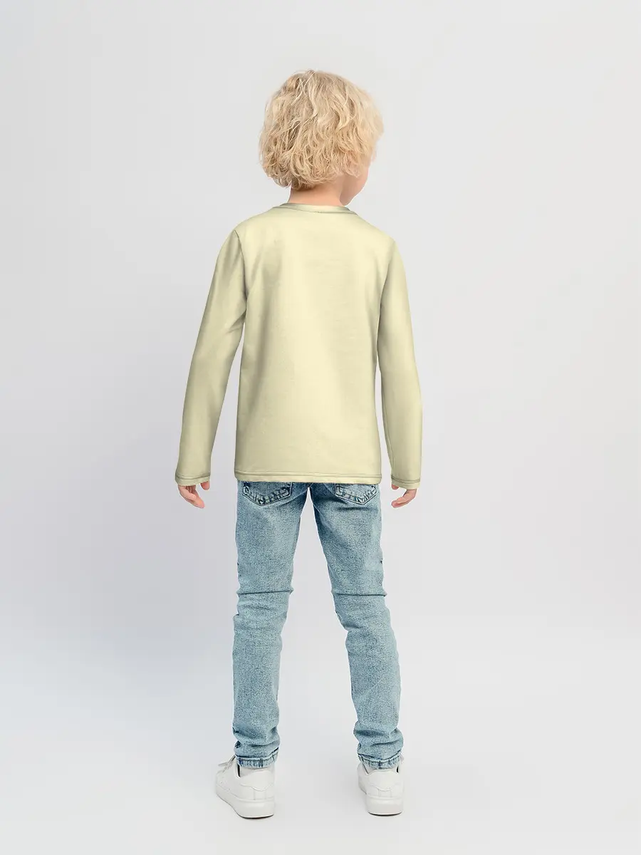 Детский лонгслив / жираф на шее