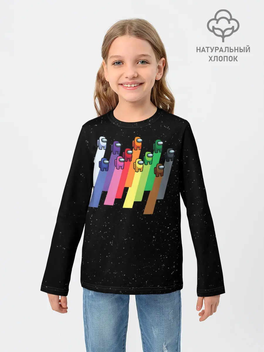 Детский лонгслив / Among us