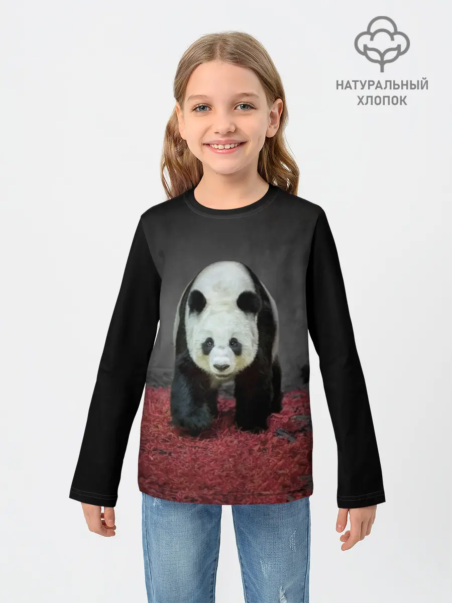 Детский лонгслив / ПАНДА
