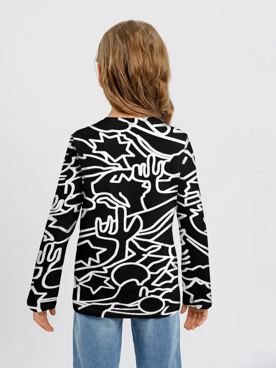 Детский лонгслив / Mexican road