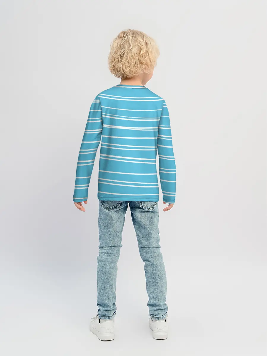 Детский лонгслив / Стич с лягушкой