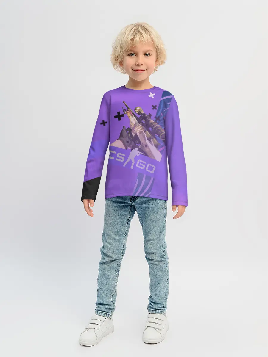 Детский лонгслив / CS GO - Dragon lore | История о драконе