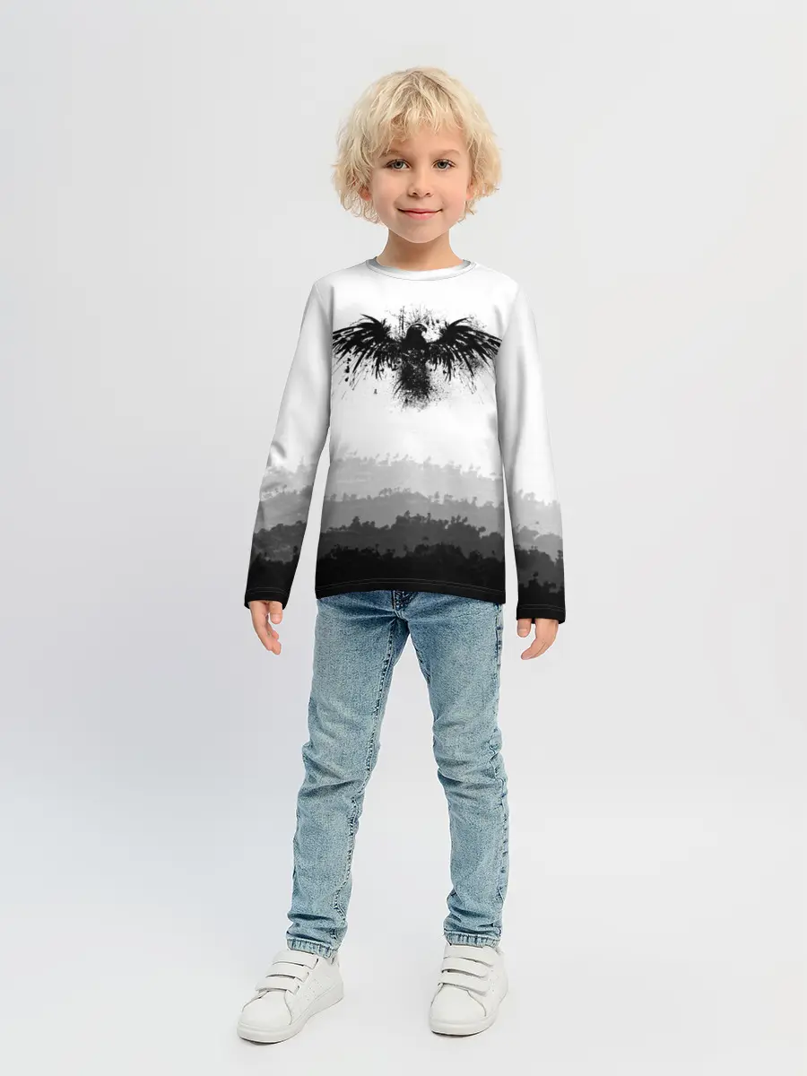 Детский лонгслив / ЧЁРНЫЙ ВОРОН