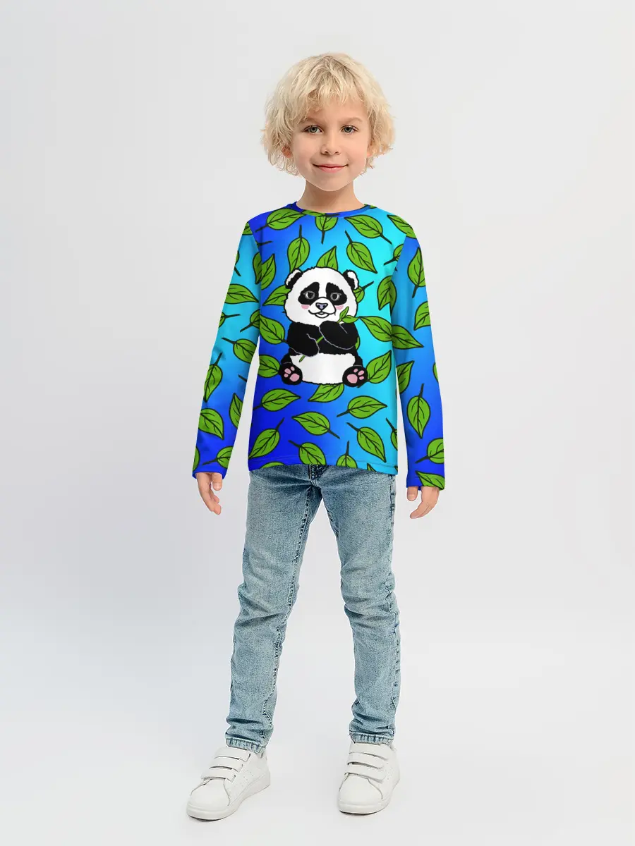 Детский лонгслив / Панда