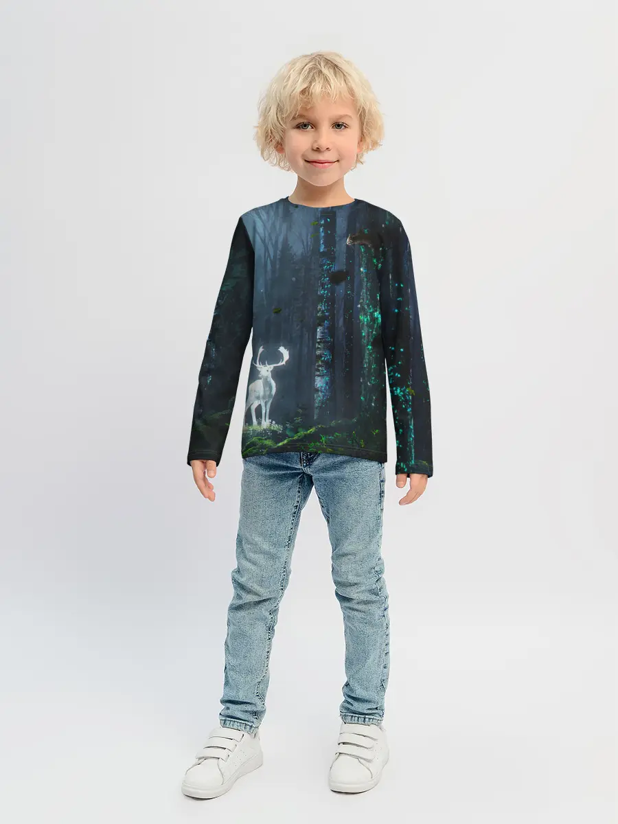 Детский лонгслив / Олень