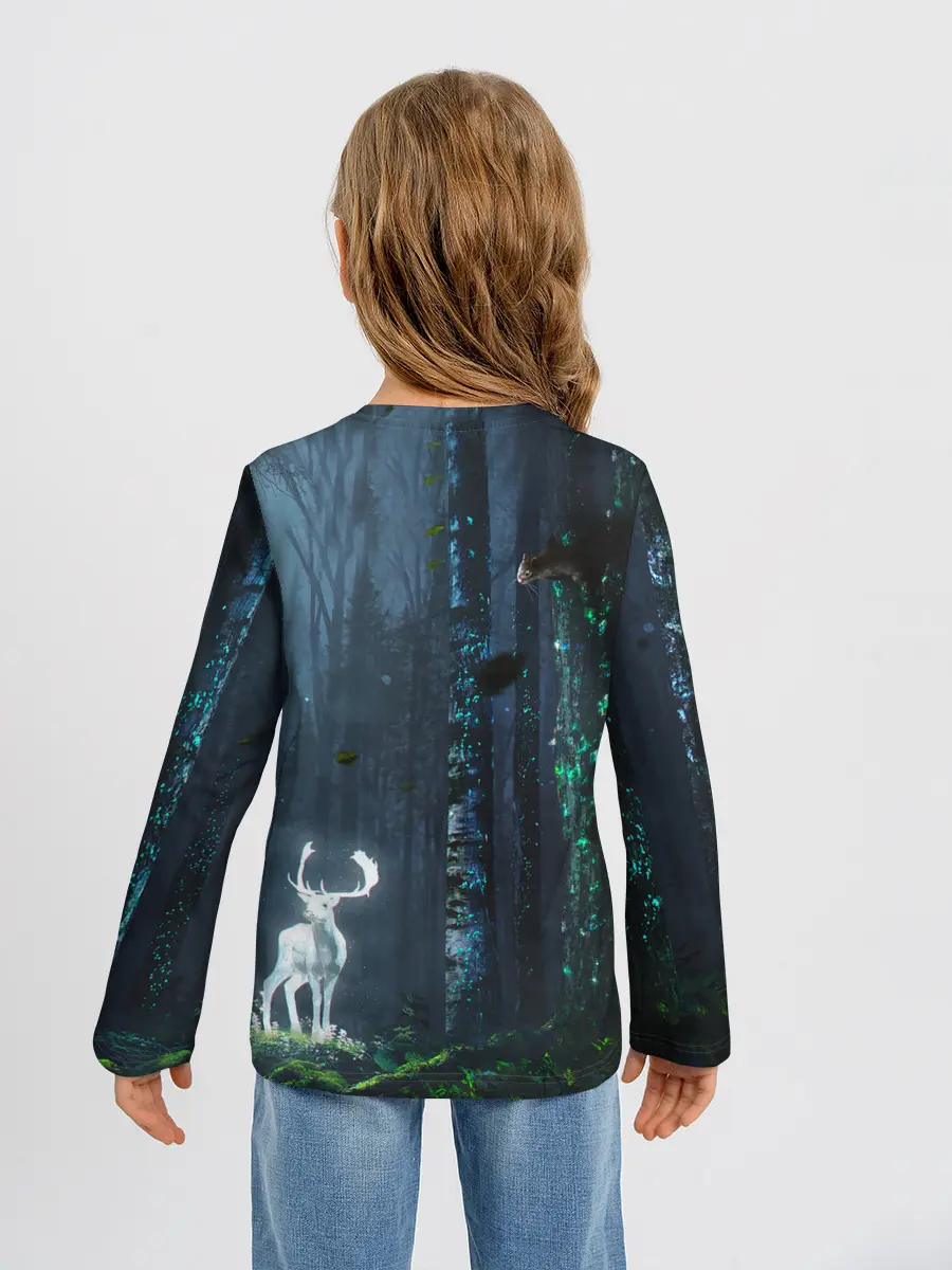 Детский лонгслив / Олень