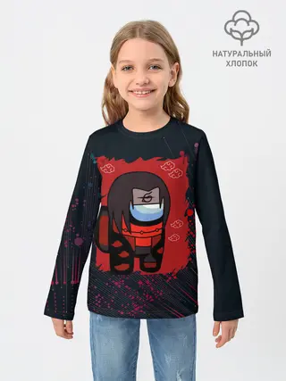 Детский лонгслив / Among Us / Itachi Uchiha.