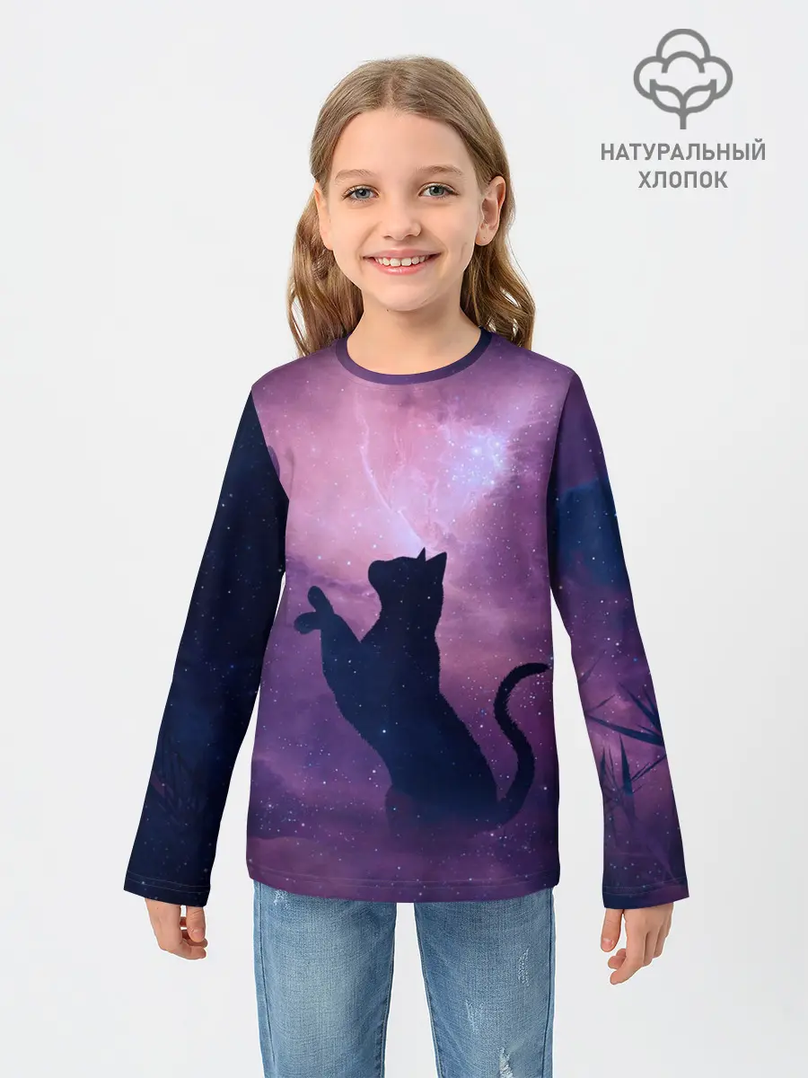 Детский лонгслив / Star Cat