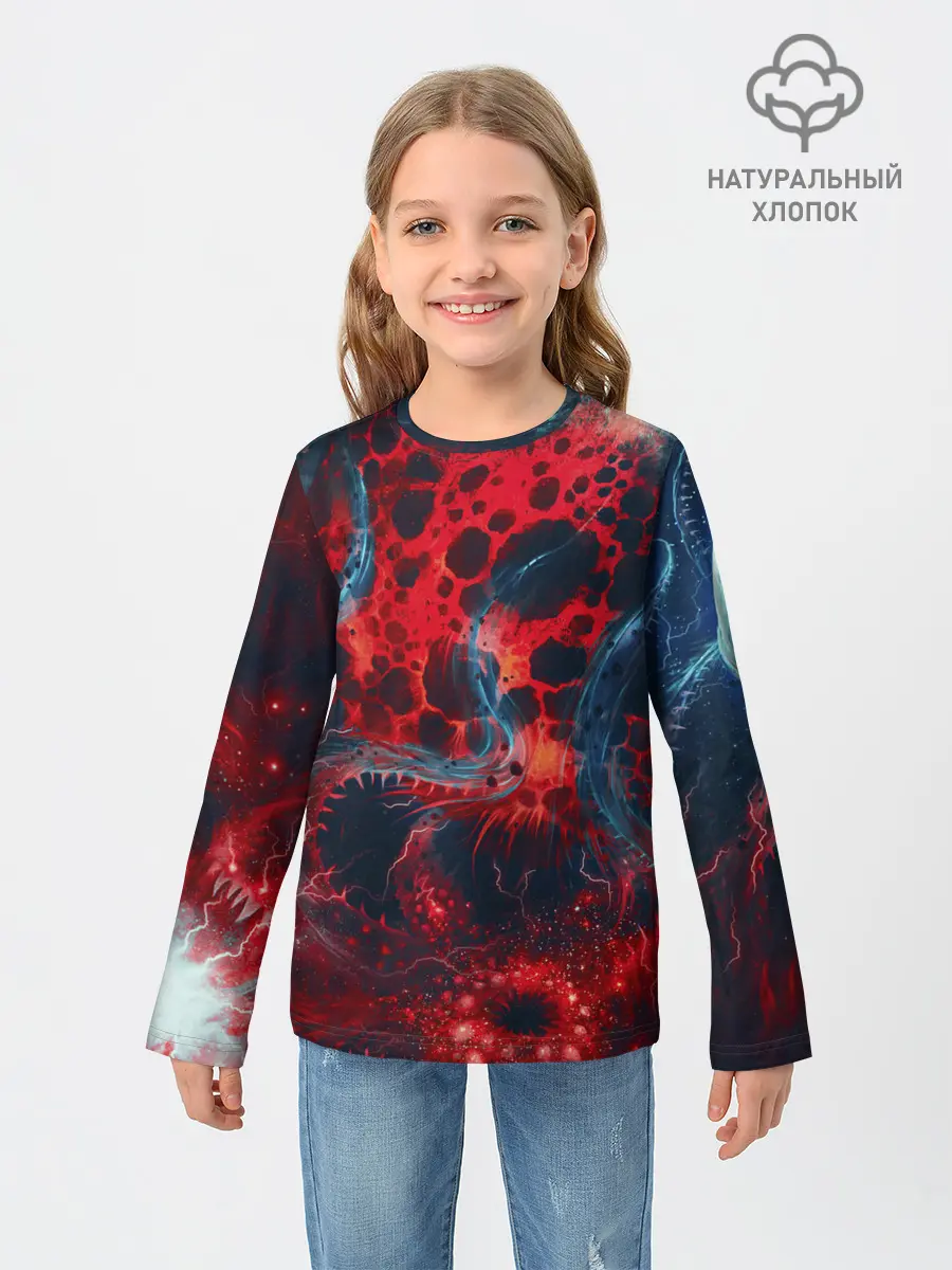 Детский лонгслив / Гигантский космический монстр