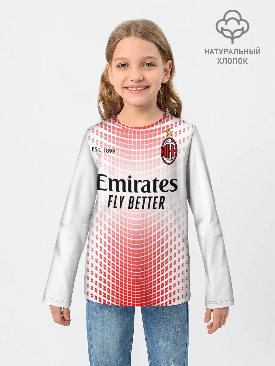 Детский лонгслив / AC MILAN 20/21 - ГОСТЕВАЯ