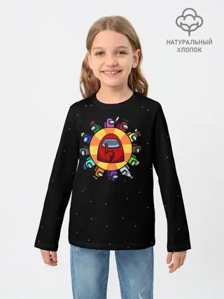 Детский лонгслив / Among Us