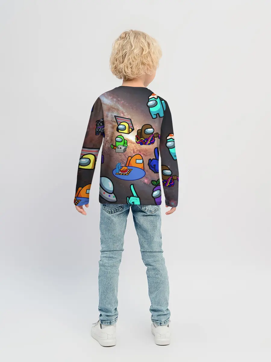 Детский лонгслив / Among Us Чёрная дыра