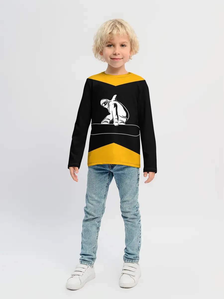 Детский лонгслив / Сноубордист