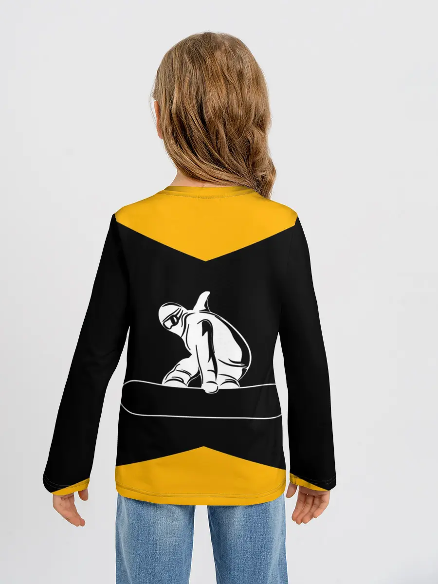 Детский лонгслив / Сноубордист