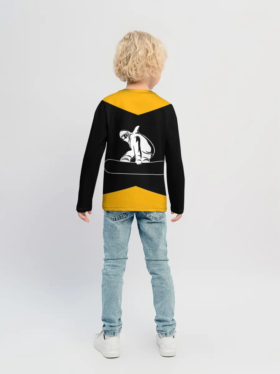 Детский лонгслив / Сноубордист