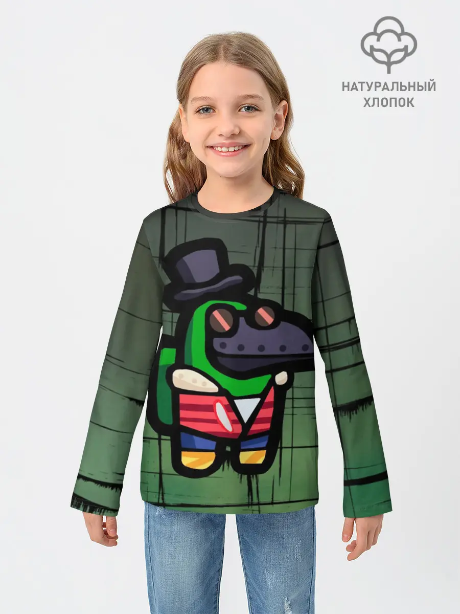 Детский лонгслив / Among Us