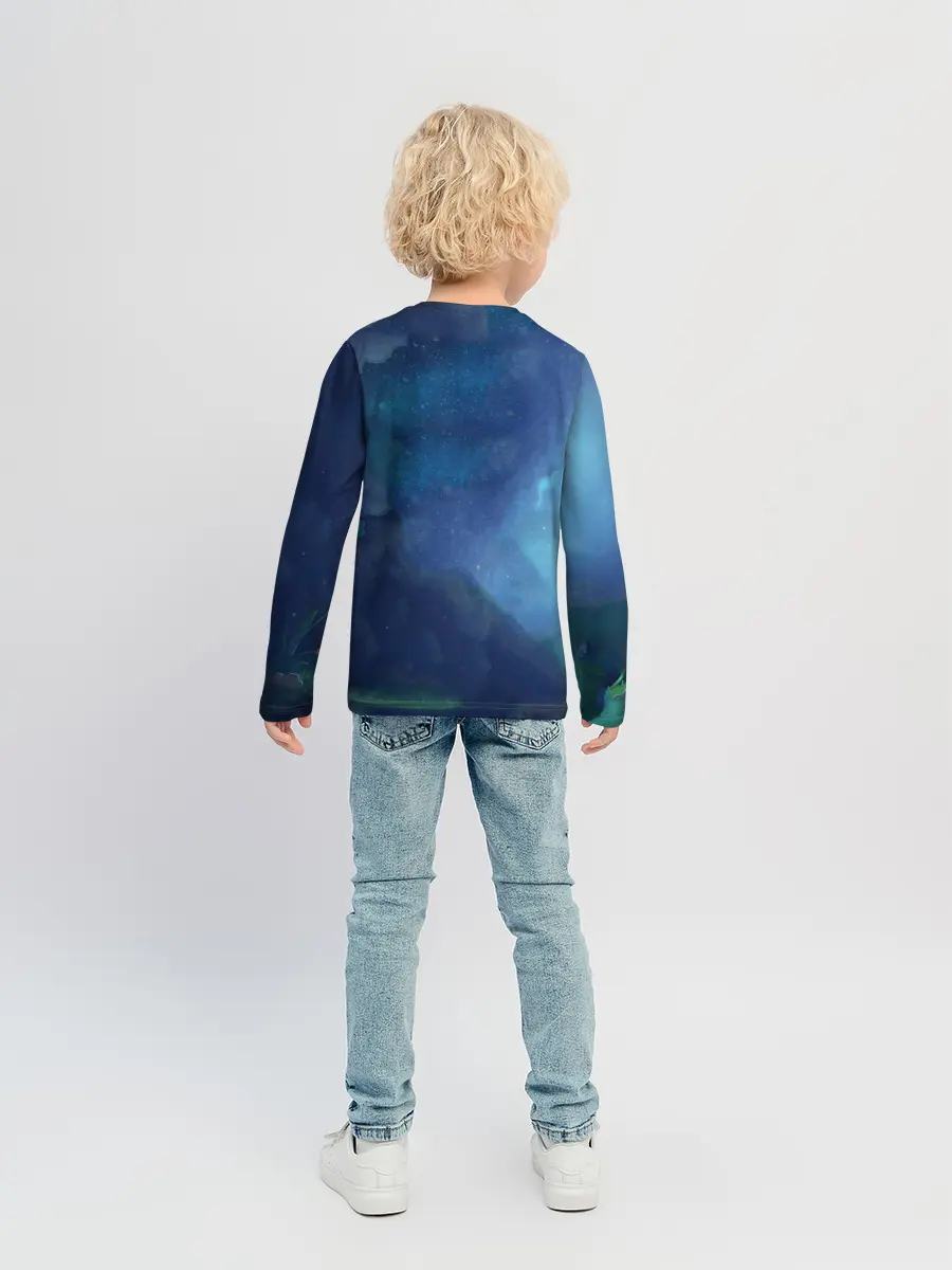 Детский лонгслив / Панда и лиса