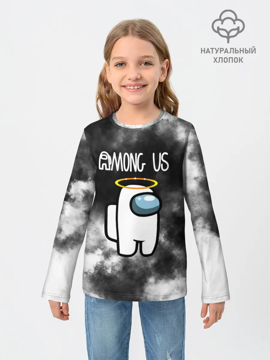 Детский лонгслив / Among Us Angel