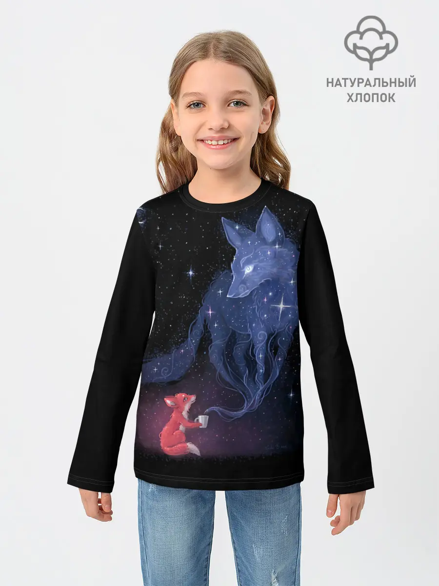 Детский лонгслив / Лиса и ее дух