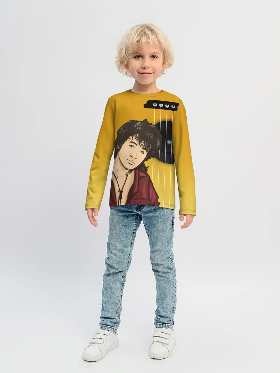 Детский лонгслив / Виктор Робертович Цой