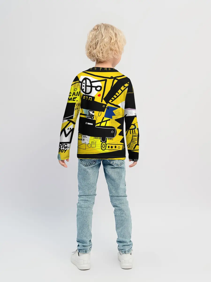 Детский лонгслив / абстракция