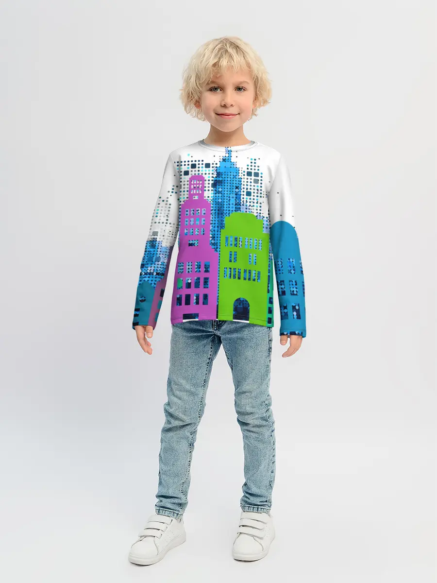 Детский лонгслив / Город