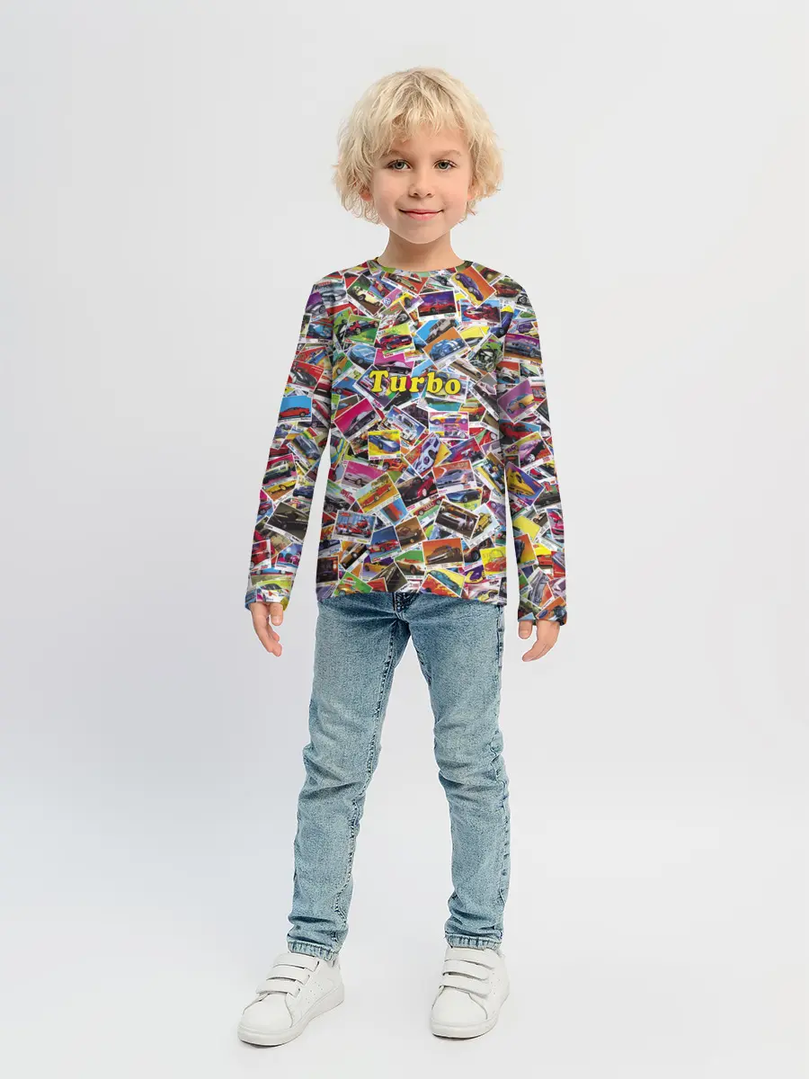 Детский лонгслив / Коллекция вкладышей Turbo
